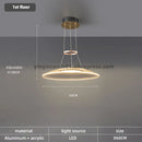 GobekUsa Double Pendant Chandeliers LED Hanging Ceiling Lamp for Living Room Kitchen Island