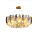 GobekUsa Crystal Chandelier Pendant Light for Living Room Bedroom Foyer