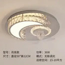 GobekUsa Crystal LED Ceiling Fan Remote Control Modern Bedroom Light Fixtures