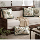 GobekUsa Dream Floral Birds Print Oriental Cushion Covers for Luxury Sofa