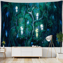 GobekUsa Cute Skeleton Tapestry: Psychedelic Boho Wall Hanging for Retro Room Decor