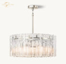 GobekUsa Lattice Glass LED Chandelier for Bedroom, Dining Room - Modern Pendant Light Fixtures