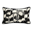 GobekUsa Abstract Monochrome Jacquard Lumbar Pillow Cover for Chic Studio & Home Decor