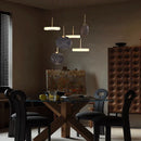 GobekUsa Burlywood Marble LED Ceiling Chandelier for Living Room