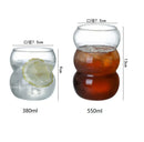 GobekUsa Glass Cold Brew Coffee Cup Heat-resistant Milk Latte Bubble Water Breakfast