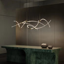 GobekUsa Crystal Chandelier Pendant Light for Stairs Living Room Kitchen Island Dining Bar