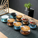 GobekUsa Ceramic Latte Coffee Cup and Saucer Set for Afternoon Tea and Breakfast
