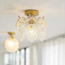 GobekUsa Carved Glass Pearl Chandelier for Dining Room, Living Bedroom, Study, Balcony - LED Pendant Lighting