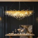 GobekUsa Gold Crystal Ceiling Chandelier for Elegant Home Lighting