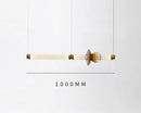 GobekUsa Luna Glass Tube Chandelier for Kitchen Dining Staircase LED Pendant Lamp