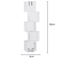 GobekUsa Geometric Crystal Glass Candle Holder - Home Decor Accent