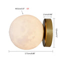 GobekUsa Circular Planet Wall Lamp: 3D Lunar Sconces for Home, Bedside, Background Wall