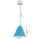 GobekUsa Blue Nordic Pendant Lights E27 Modern Hanging Lamps for Living Dining Kitchen
