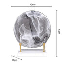 GobekUsa Glass Geometric Disk Marble Cake Craft Home Decor Figurines