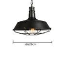 GobekUsa Iron Pendant Lights for Dining Room, Cafe, Clothing Store - Industrial Retro Loft Style