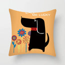 GobekUsa Hello Cat Pillow Cover - Modern Design for Home Decor - Cute & Cozy