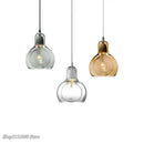 GobekUsa Gourd Glass Pendant Lamps Clear Amber Modern Dining Room Hanging Lights