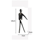 GobekUsa Gold Plated Figure Sculpture Set | Abstract Desk Decoration | Character Statue