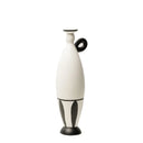 GobekUsa Geometric Black Lines Resin Vase - Handcrafted Floral Home Decor