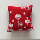 GobekUsa Christmas Cartoon Embroidered Pillow Cover Set, Festive Decorative Cushions