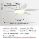 GobekUsa 63" DC Indoor Ceiling Fan Light New Style Strong Winds Chandelier