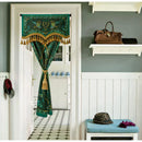 GobekUsa Botanic Garden Velvet Blackout Curtains - Retro Emerald Green - Luxury Quality
