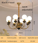 GobekUsa Cream Style LED Chandelier for Bedroom, Living Room, Dining Room