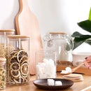 GobekUsa Bamboo-Covered Glass Storage Jars: Airtight Solution for Kitchen Organizing