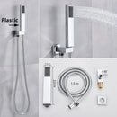 GobekUsa Handshower Head with Stainless Steel Hose - Wall Mounted Faucet Set