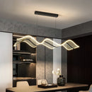 GobekUsa LED Wave Pendant Light for Living Room Kitchen Decor - Indoor Hanging Lights