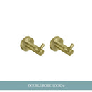 GobekUsa Gold Hardware Set: Towel Bar, Toilet Paper Holder, Robe Hook, Cup Hanger