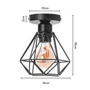 GobekUsa Industrial LED Ceiling Light: Modern Retro Loft Plafonniers for Living Room Kitchen Cage Home Decor