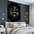 GobekUsa Botanical Sketch Tapestry Wall Hanging - Boho Aesthetic Room Decor