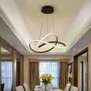 GobekUsa Aluminum Line Pendant Light: Modern Creative Dining Room Ceiling Lamp