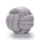 GobekUsa Lamb Fleece Sofa Bed Pillows, High-End Knotted Ball Cushions for Elegant Living Room Decor