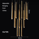 GobekUsa Gold Copper Chandelier for Living Room, Staircase, Foyer, Dining Room, Cafe, Bar