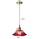 Vintage Flower Glass Pendant Light
