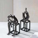 GobekUsa Abstract Thinkers Sculpture: Decorative Figurines for Home Furnishings