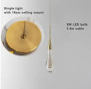 GobekUsa Crystal LED Chandelier: Elegant Lighting for Home, Restaurant, and Bar