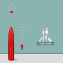 GobekUsa Electric Milk Frother Mixer 3-Speeds Whisk Blender Foamer Egg Beater