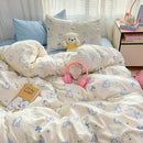 GobekUsa Cozy Cartoon Printed Cotton Comforter Set for Adults