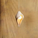 GobekUsa Gypsum Conch Pendant Lamp, Wabi Sabi Style for Living Room, Bedroom, and Staircase