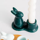 GobekUsa Bunny Rabbit Ceramic Candle Holder for Home Decor