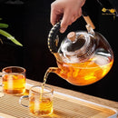GobekUsa Glass Teapot: Thickened Transparent Kung Fu Tea Set, Perfect for Tea and Coffee.