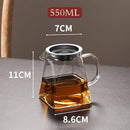 GobekUsa Glass Fair Cup, Kung Fu Tea Set, Heat Resistant Borosilicate Teapot Dispenser