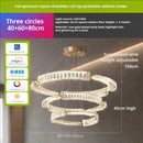GobekUsa Light Luxury Crystal Chandelier for Elegant Living & Dining Atmosphere