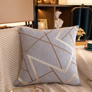 GobekUsa Geometric Chenille Cushion Cover 45x45 Comfortable Luxury Home Decor