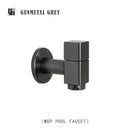 GobekUsa Brass Black Wall Mount Garden Faucet for Extended Outdoor Use