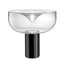GobekUsa Aella Table Lamp: Elegant Clear Glass Luxury Art Desk Lamp for Office, Bedroom, and Foyer
