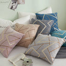 GobekUsa Geometric Chenille Cushion Cover 45x45 Comfortable Luxury Home Decor